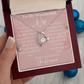 First Mother's Day Gift from Husband, Pendant Necklace Message Card