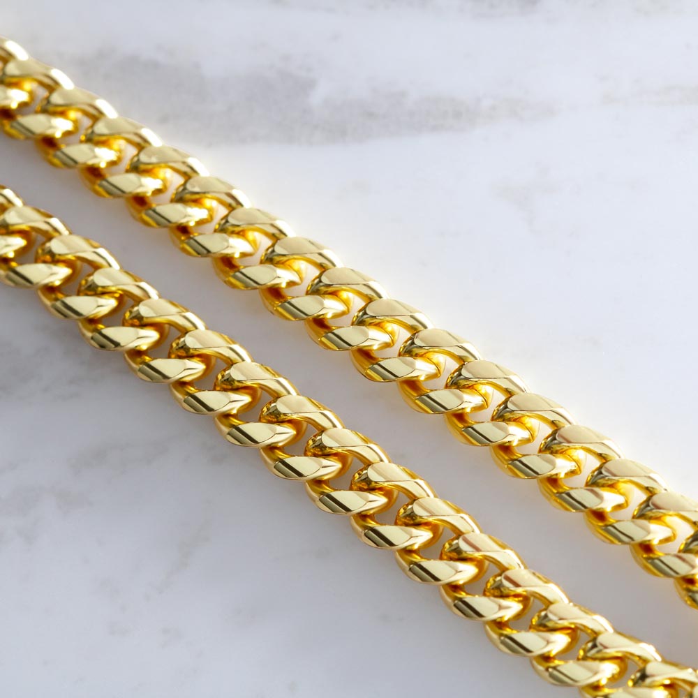 Gifts for Husband or Boyfriend – Cuban Link Chain Necklace with Message Card | Christmas, Anniversary, or Birthday Present for Him