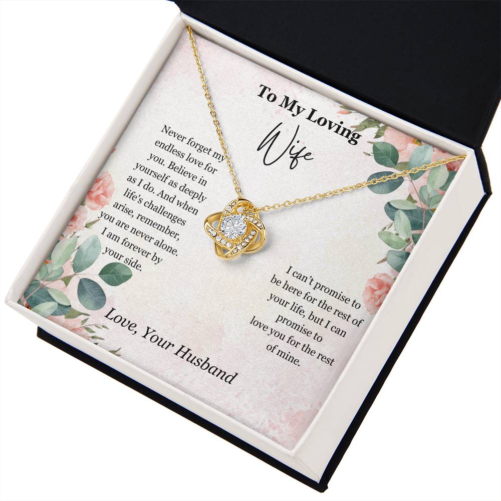 Gift for Wife Pendant Love Knot Necklace - Mardonyx Jewelry