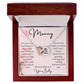 To My Mommy First Mother's Day,  Gift from Baby  Heart Pendant