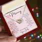 To My Mommy First Mother's Day,  Gift from Baby  Heart Pendant