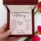 To My Mommy First Mother's Day,  Gift from Baby  Heart Pendant