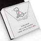So Much Love Dog Pet Name Grief Necklace
