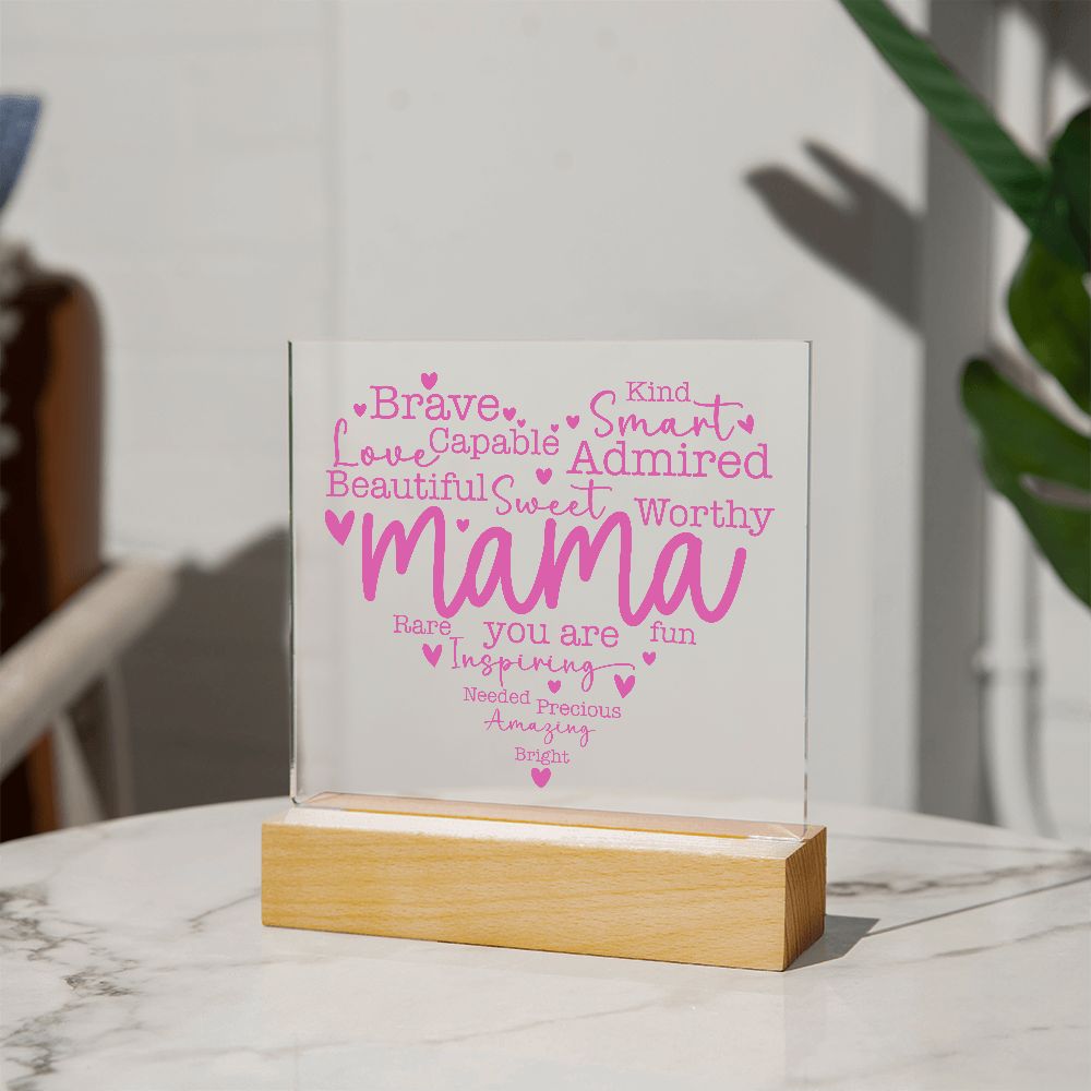 Mother's Day Gift for Mom Acrylic Plaque, Mom Birthday Gift