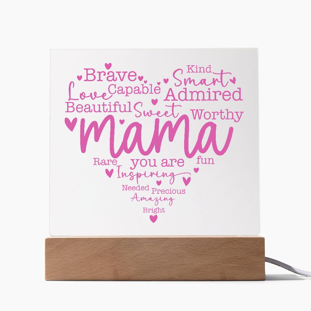 Mother's Day Gift for Mom Acrylic Plaque, Mom Birthday Gift