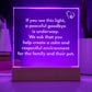 Veterinary Light Up Sign for Euthanasia, Engraved Acrylic Sign, Respectful Veterinarian Office Decor