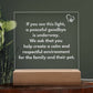 Veterinary Light Up Sign for Euthanasia, Engraved Acrylic Sign, Respectful Veterinarian Office Decor