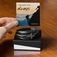 I am Always With You  Matthew 28:20 Men's Cross Bracelet - Vegan Leather Stainless Steel