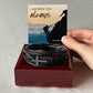 I am Always With You  Matthew 28:20 Men's Cross Bracelet - Vegan Leather Stainless Steel