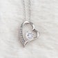 First Mother's Day Gift from Husband, Pendant Necklace Message Card