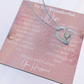 First Mother's Day Gift from Husband, Pendant Necklace Message Card