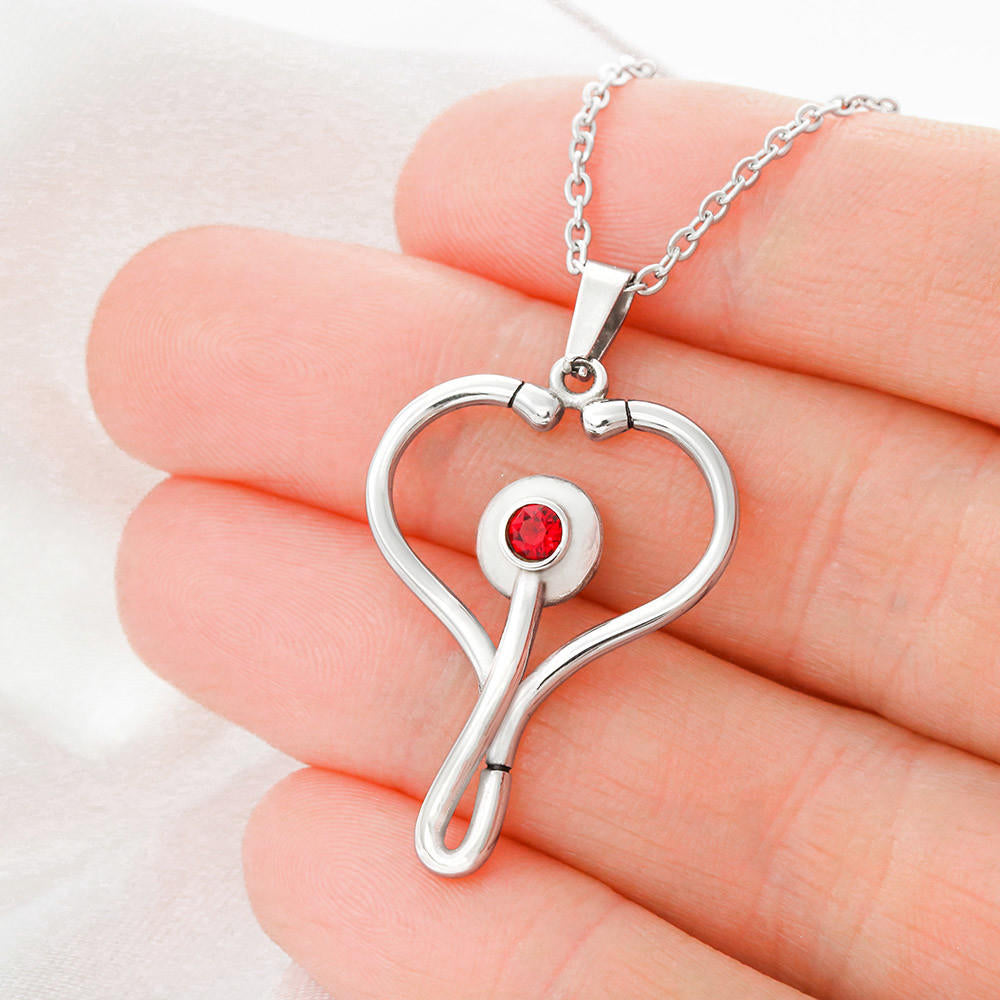 Happy Mother's Day Nurse Mom Stethoscope Necklace