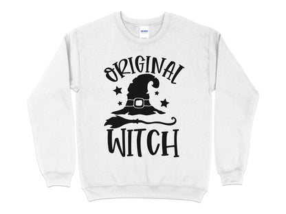 Halloween Sweatshirt Witch - Original Witch, Funny Halloween Sweater - Mardonyx Sweatshirt S / White