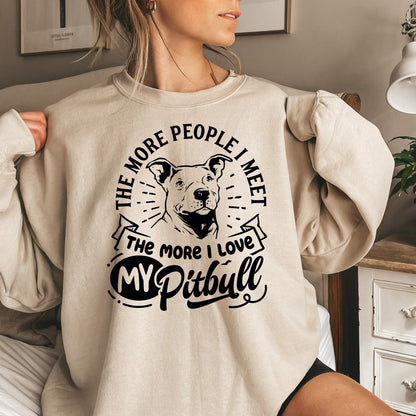 Funny Pitbull Lover Sweatshirt - Mardonyx Sweatshirt S / Sand