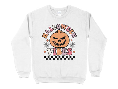 Halloween Vibes Shirt, Hocus Pocus Shirt, Witch shirt, Sanderson Sisters, Witch shirt, Funny Halloween Sweatshirt, Ghost Shirt - Mardonyx Sweatshirt S / White