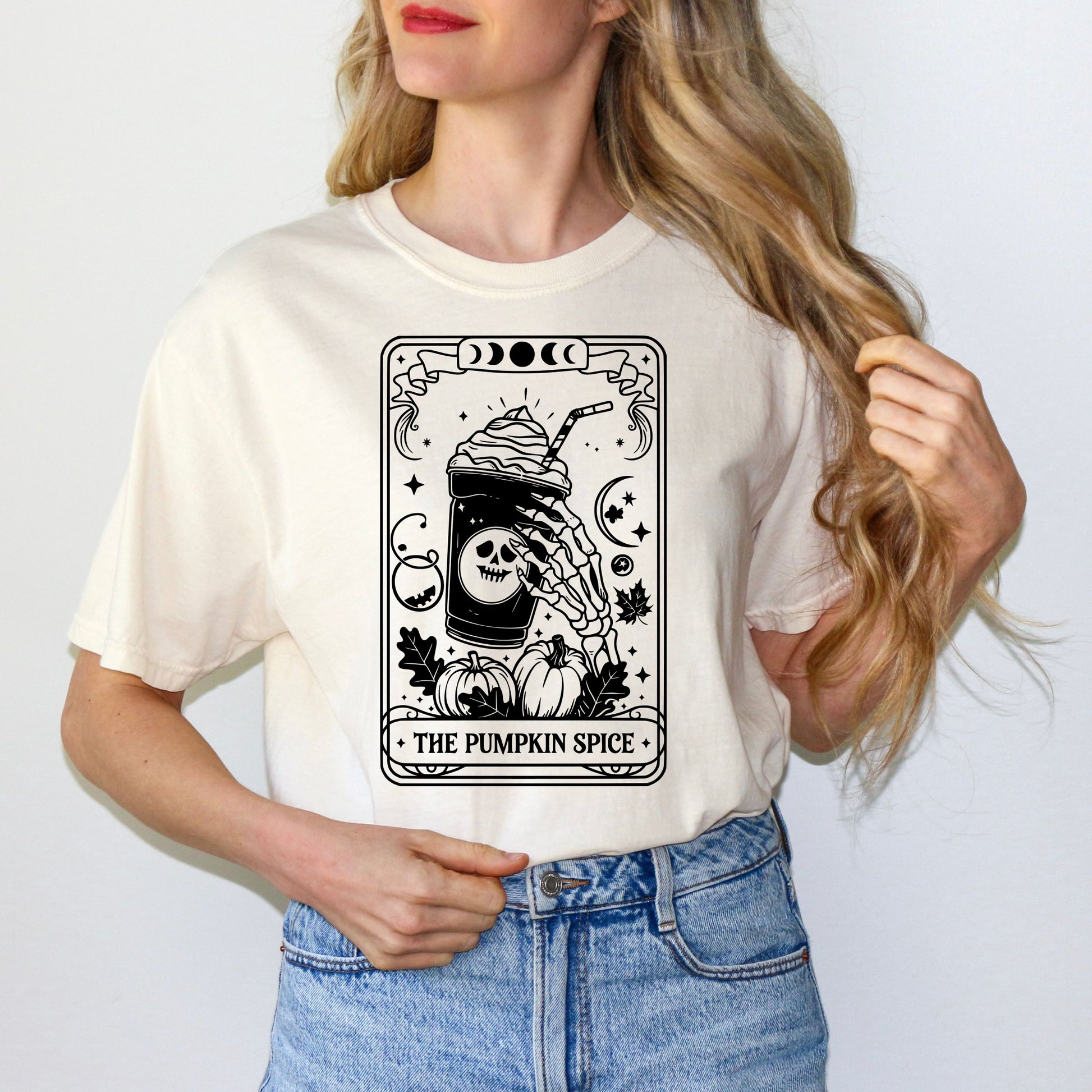 The Pumpkin Spice Halloween Aesthetic Artwork T-shirt