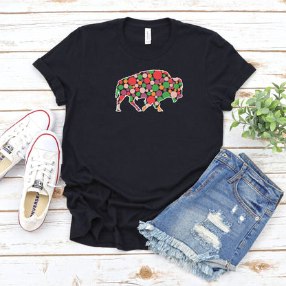 Dot Day Bison T-Shirt Tee, Bison Tshirt - Mardonyx T-Shirt