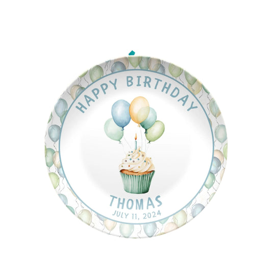 Birthday Plate Personalized - Personalized Birthday Gift - First Birthday Party - Boys Birthday Party - 1st Birthday - Birthday Decorations Kids - Smash Cake Plate