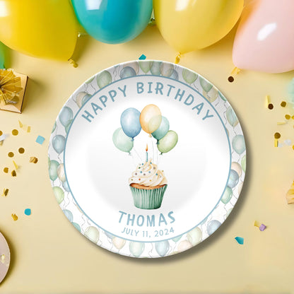 Birthday Plate Personalized - Personalized Birthday Gift - First Birthday Party - Boys Birthday Party - 1st Birthday - Birthday Decorations Kids - Smash Cake Plate