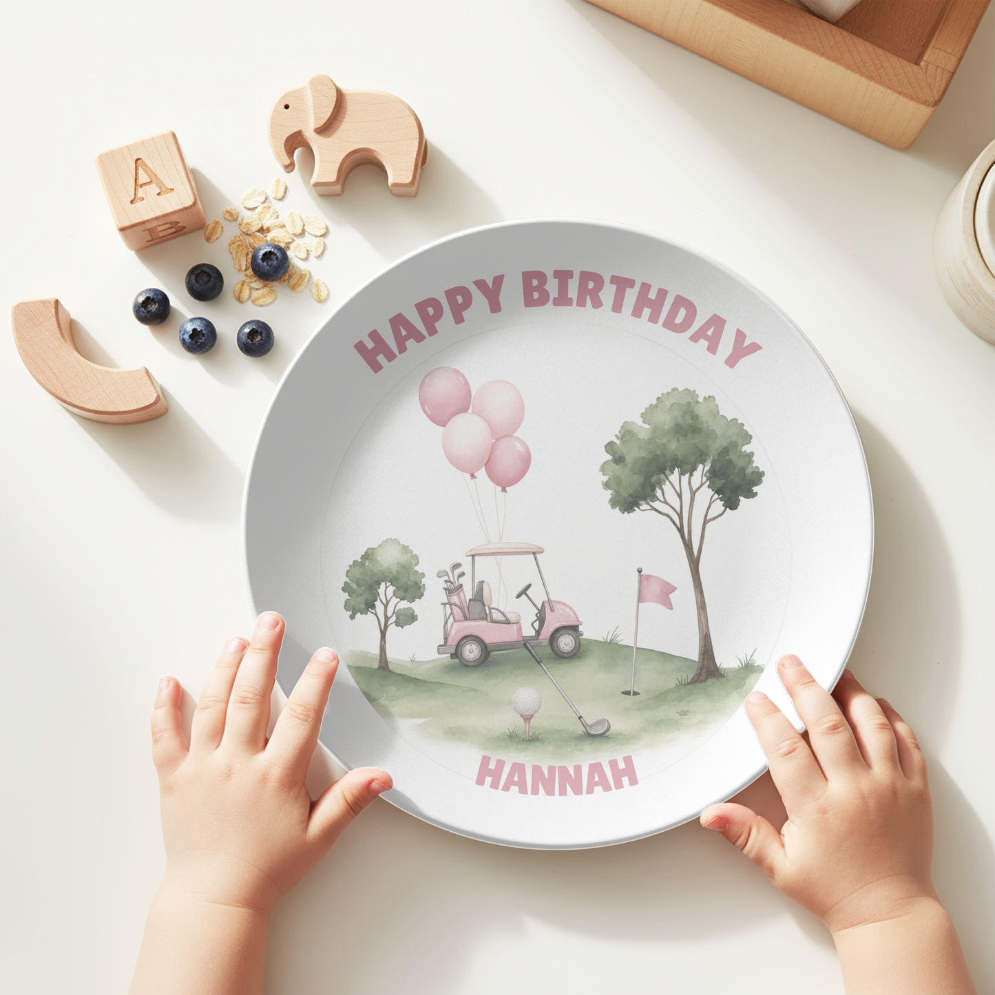 Happy Birthday Golf Plate