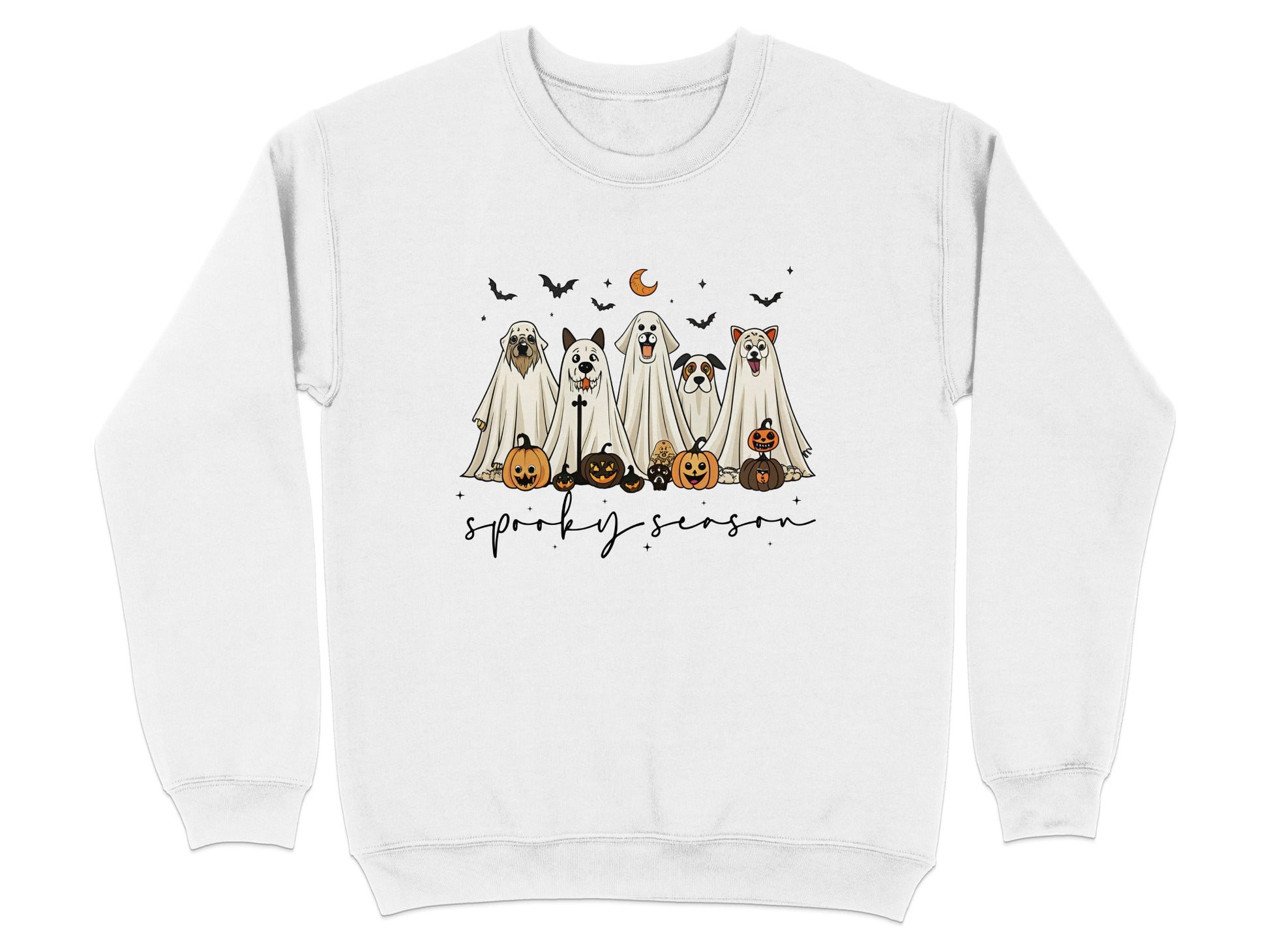 Spooky Season Ghost Dogs Halloween Sweatshirt product type