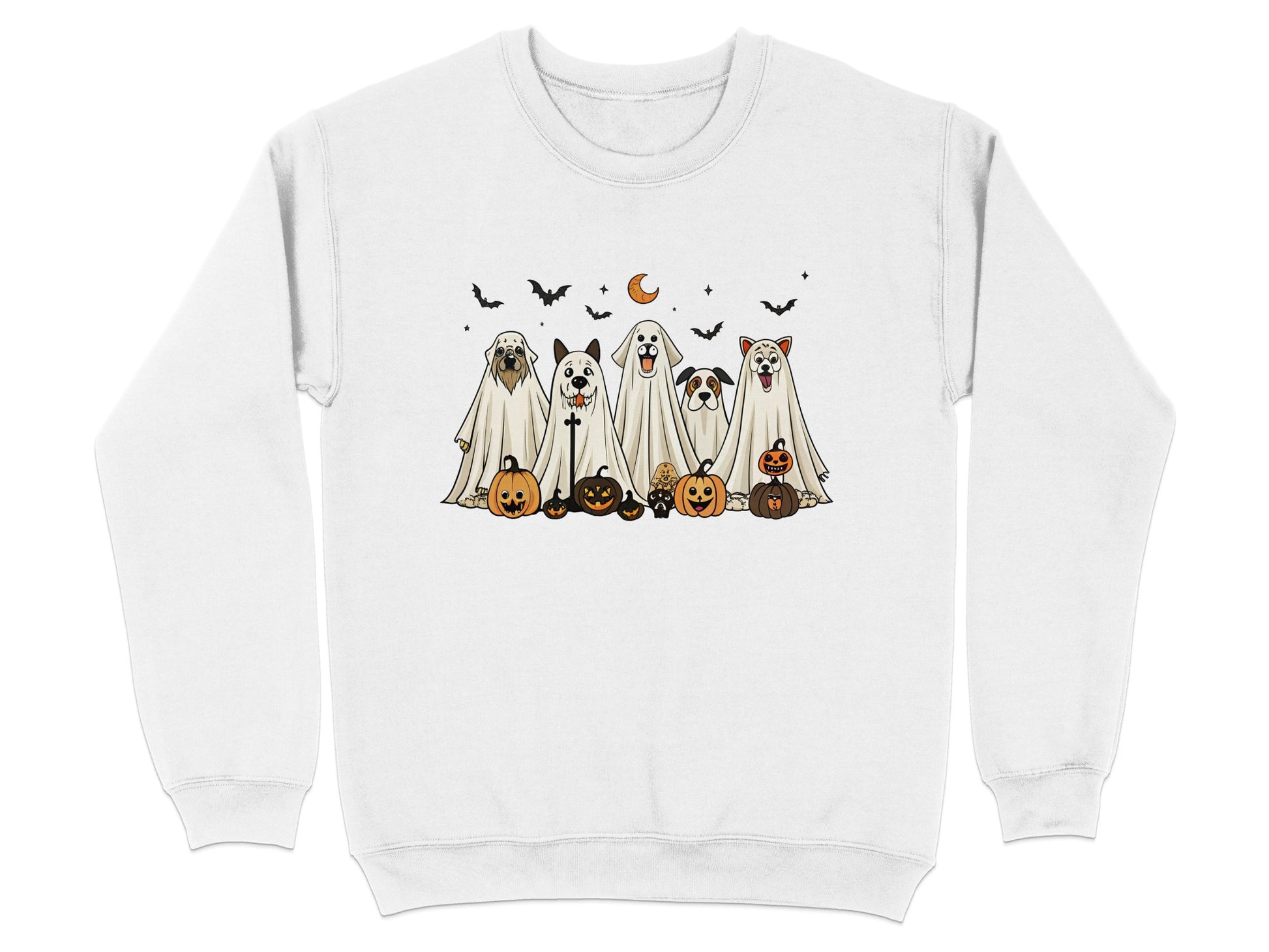 Halloween Dogs in Ghost Costumes Sweatshirt product