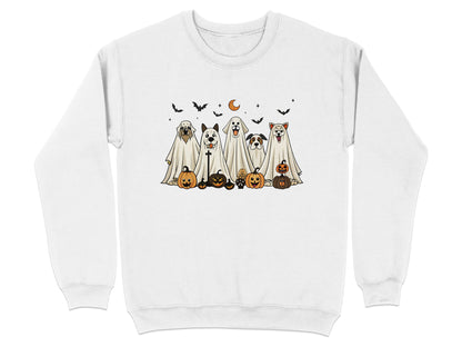 Halloween Dogs in Ghost Costumes Sweatshirt product