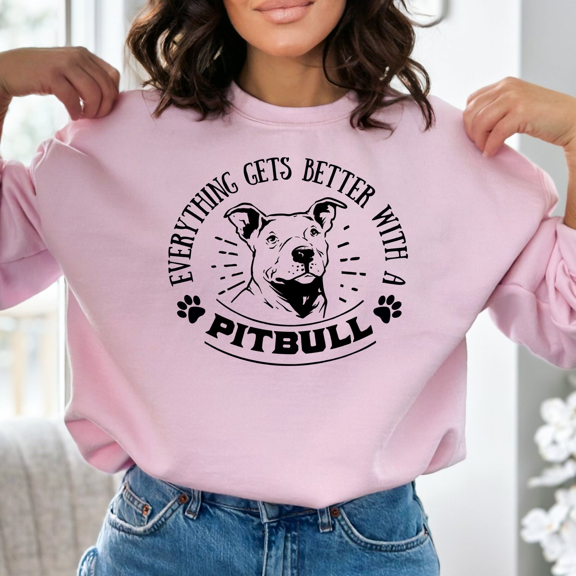 Everything Gets Better With a Pitbull Sweatshirt - Mardonyx Sweatshirt