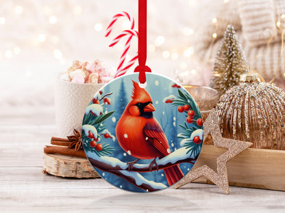 Cardinal Christmas Ornament, Memorial Ornament, Loss of Loved One - Mardonyx Ornament