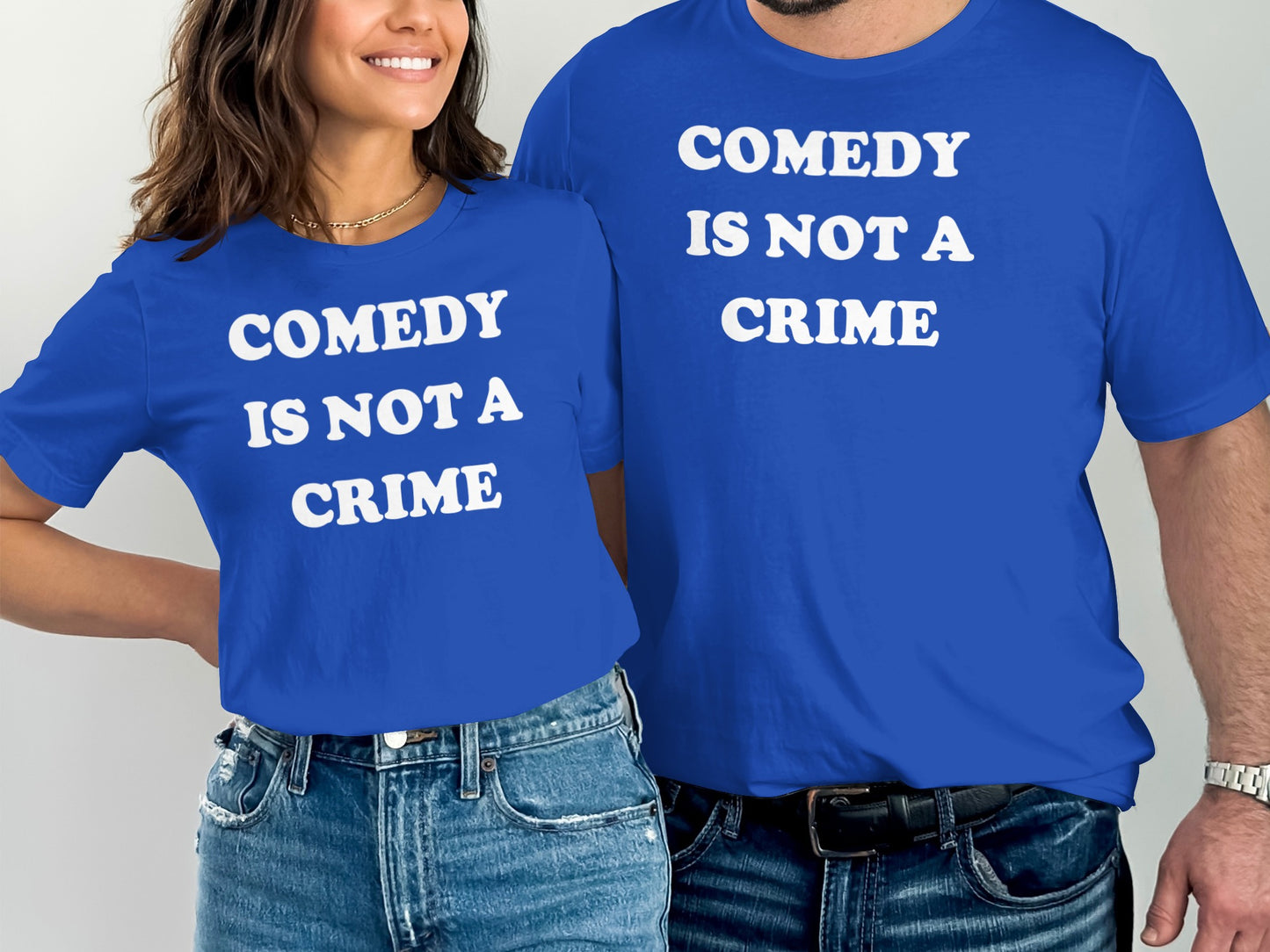 Comedy Is Not a Crime Statement Apparel product type