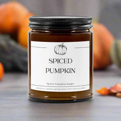 Spiced Pumpkin Fall Soy Candle Jar