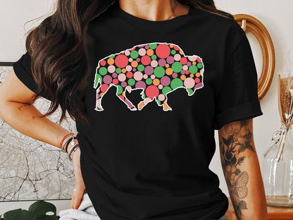 Dot Day Bison T-Shirt Tee, Bison Tshirt - Mardonyx T-Shirt