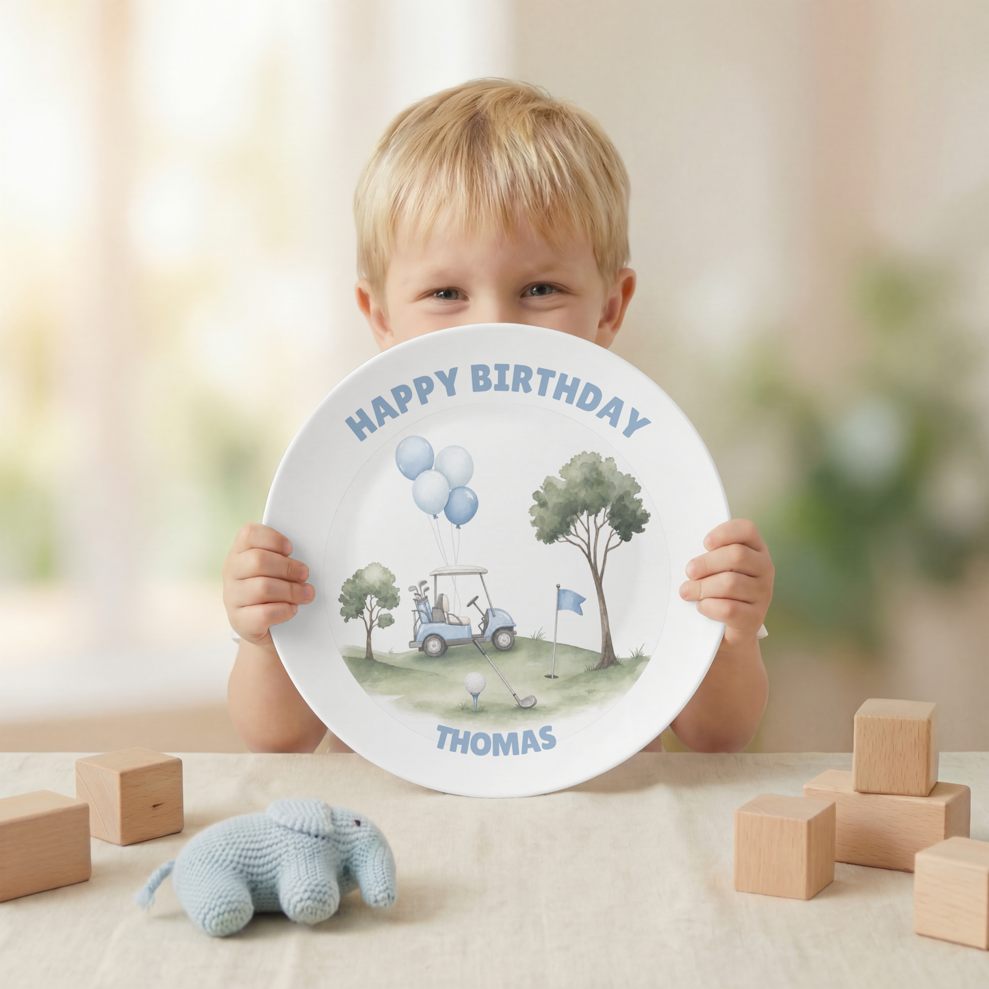 Happy Birthday Golf Plate