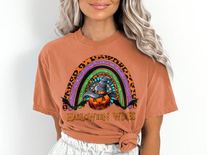 Women's Halloween Wibes Rainbow T-Shirt