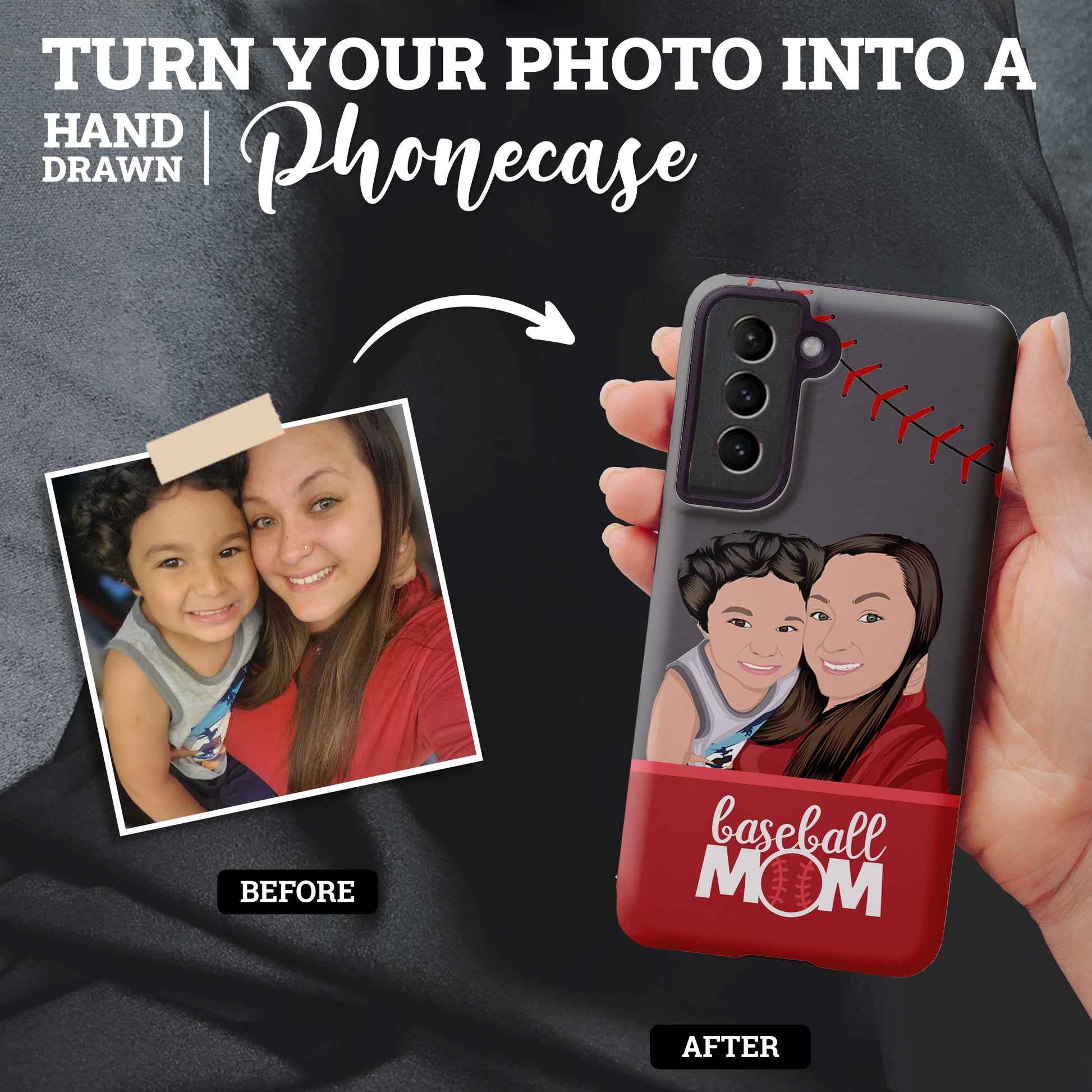 Custom Baseball Mom Phone Case - Mardonyx Phone Cases