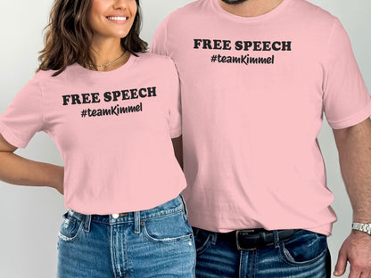 Free Speech #teamKimmel Shirt Unisex Fashionable Tee product type