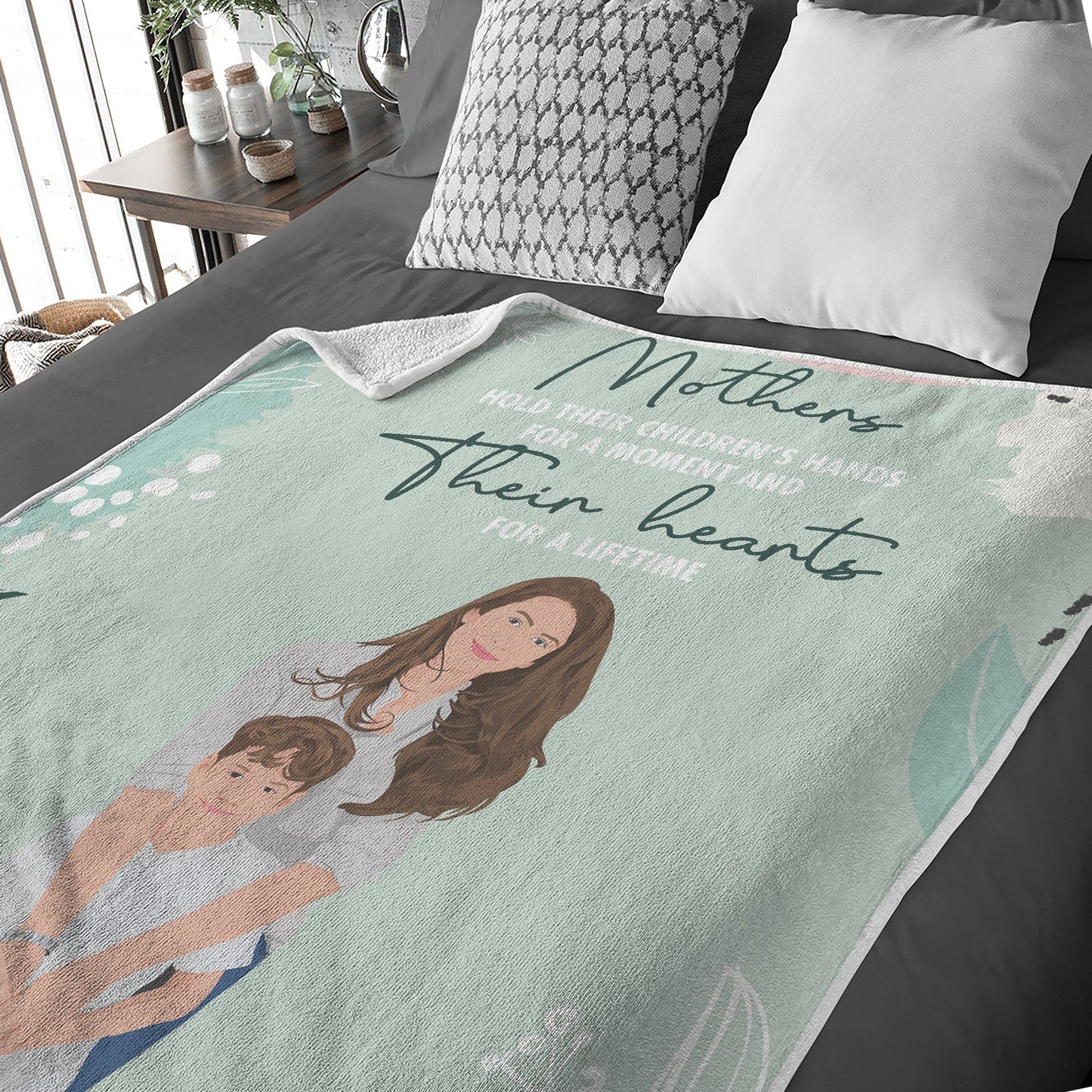 Personalized Mother's Day Photo Blanket