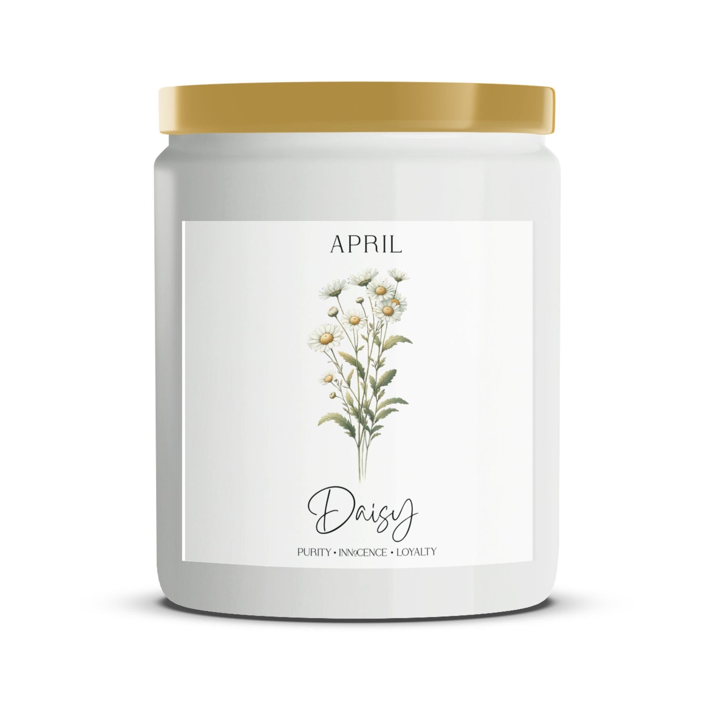 April Daisy Scented Candle, Floral Spring Aroma, Botanical Home Decor, Gift for Mother's Day - Mardonyx