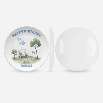 Happy Birthday Golf Plate