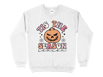 Tis The Season Halloween Sweatshirt - Mardonyx Sweatshirt S / White