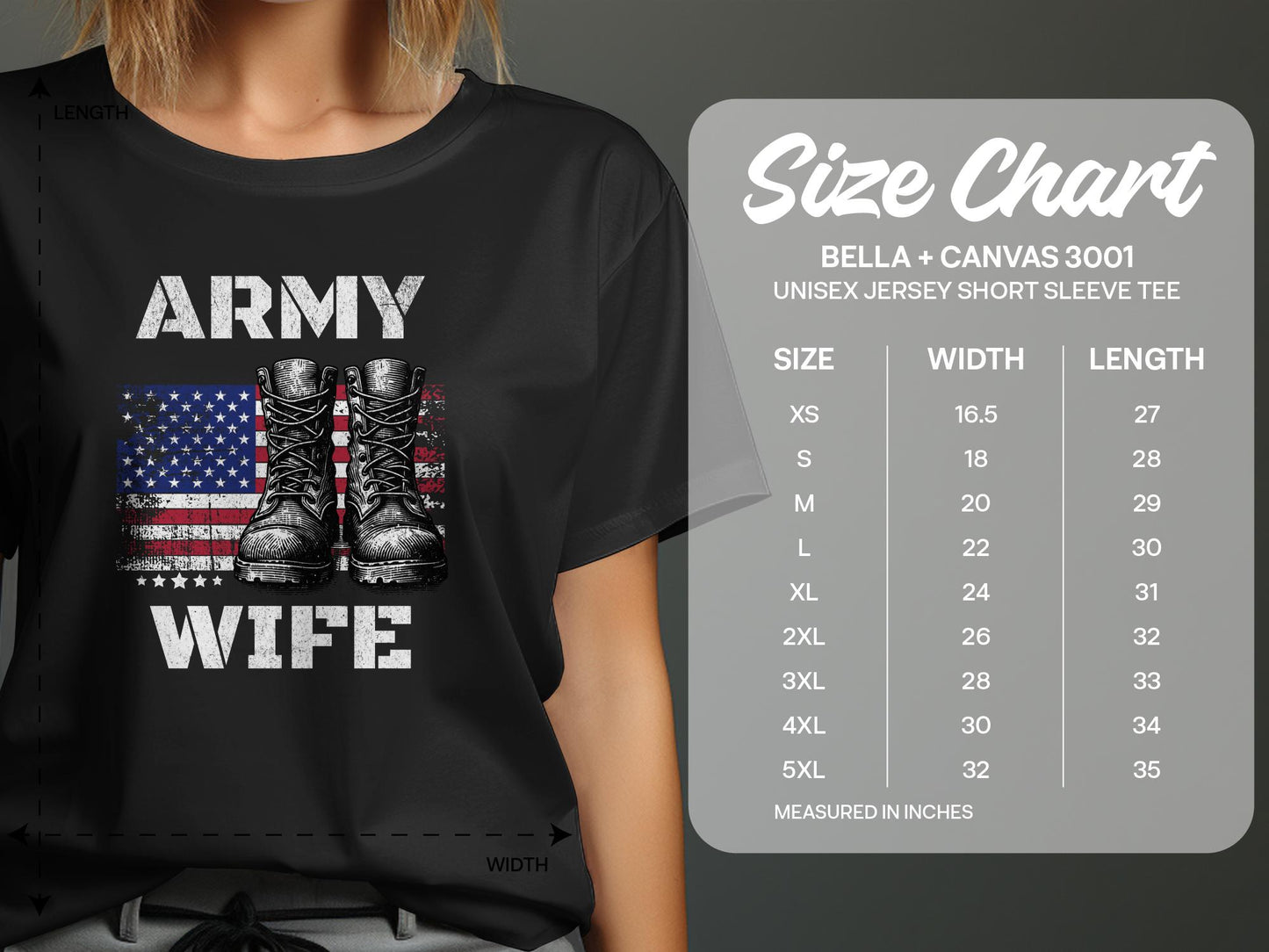 Army Wife Vintage American Flag and Boots T-Shirt, Patriotic Military Shirt - Mardonyx T-Shirt