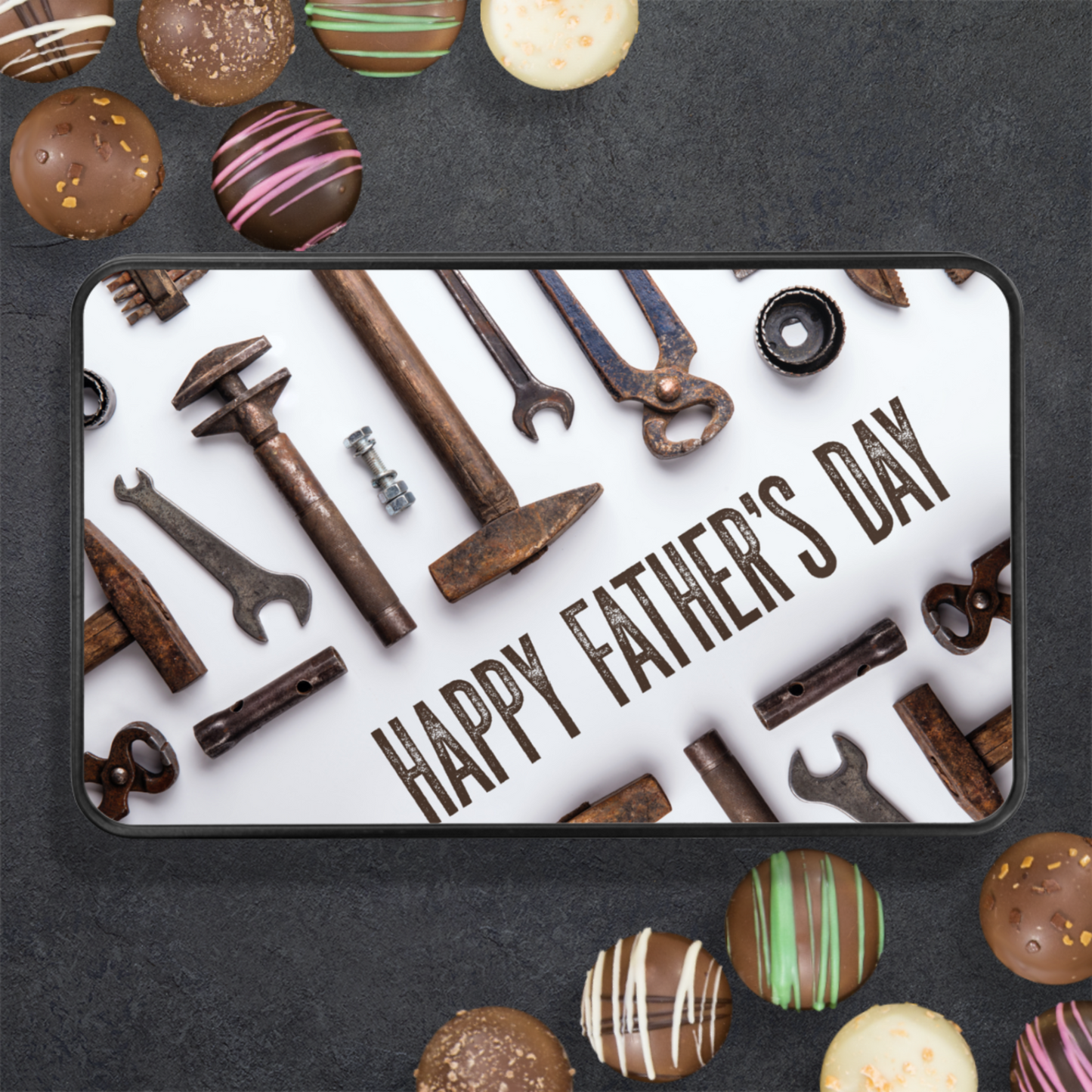 Fathers Day Chocolate Gift Box - Chocolate Truffles For Dad - Fathers Day Gift From Daughter