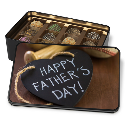 Fathers Day Gift Custom Chocolate Truffle Gift - Chocolate Gift Box for Dad - Gift from Wife - Gift From Daughter - Mardonyx Candy