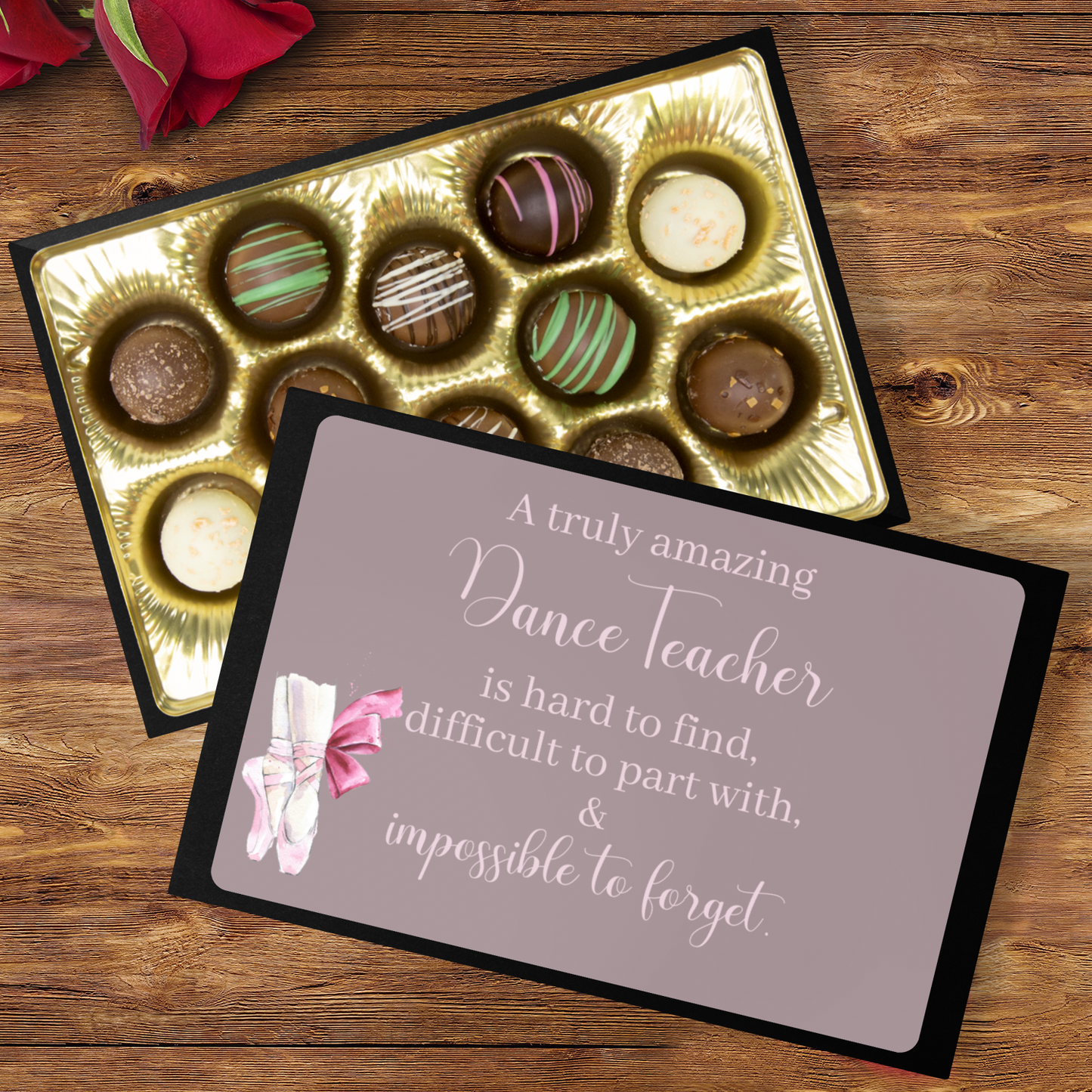 Dance Teacher Gift - Chocolate Gift for  Ballet Teacher Chocolate Truffles