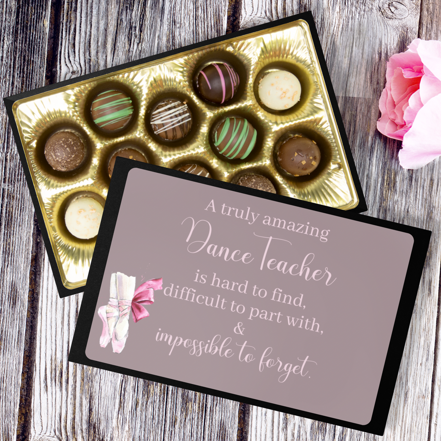 Dance Teacher Gift - Chocolate Gift for  Ballet Teacher Chocolate Truffles