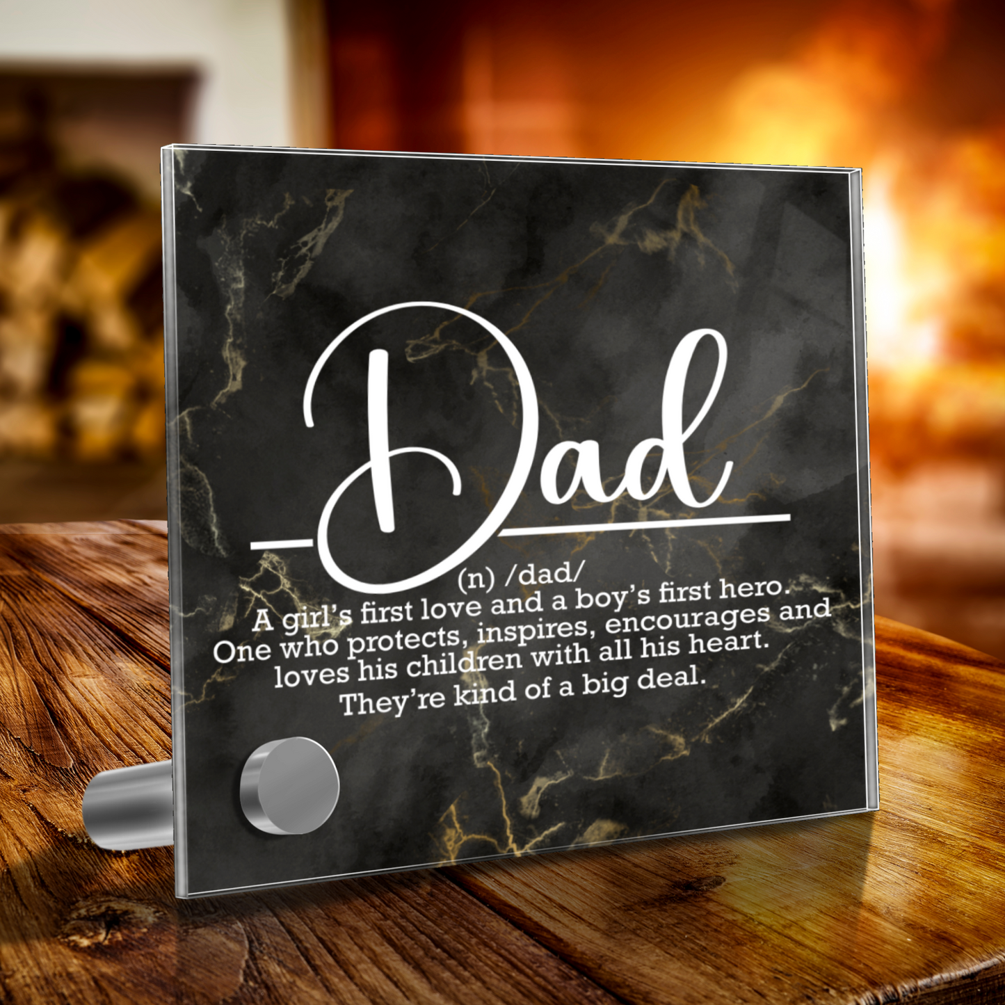 Dad Definition Father's Day Watch Gift  With Message Plaque
