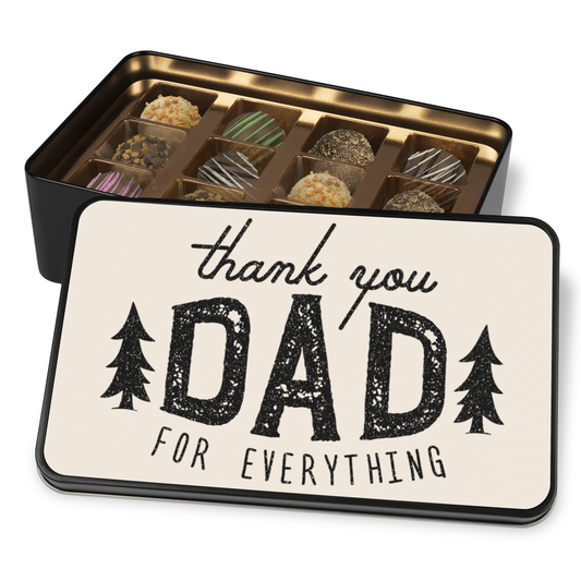 Thank You Dad for Everything Chocolate Truffle Gift Box
