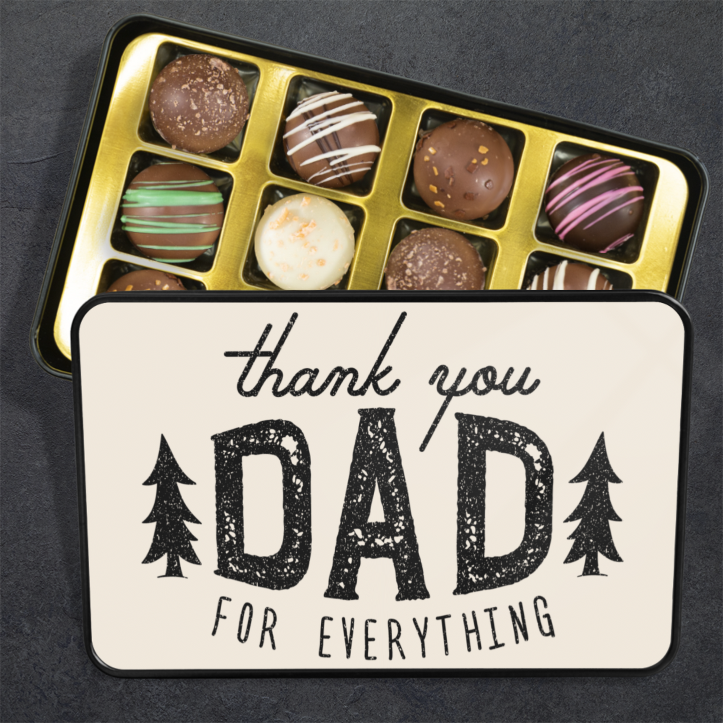 Thank You Dad for Everything Chocolate Truffle Gift Box