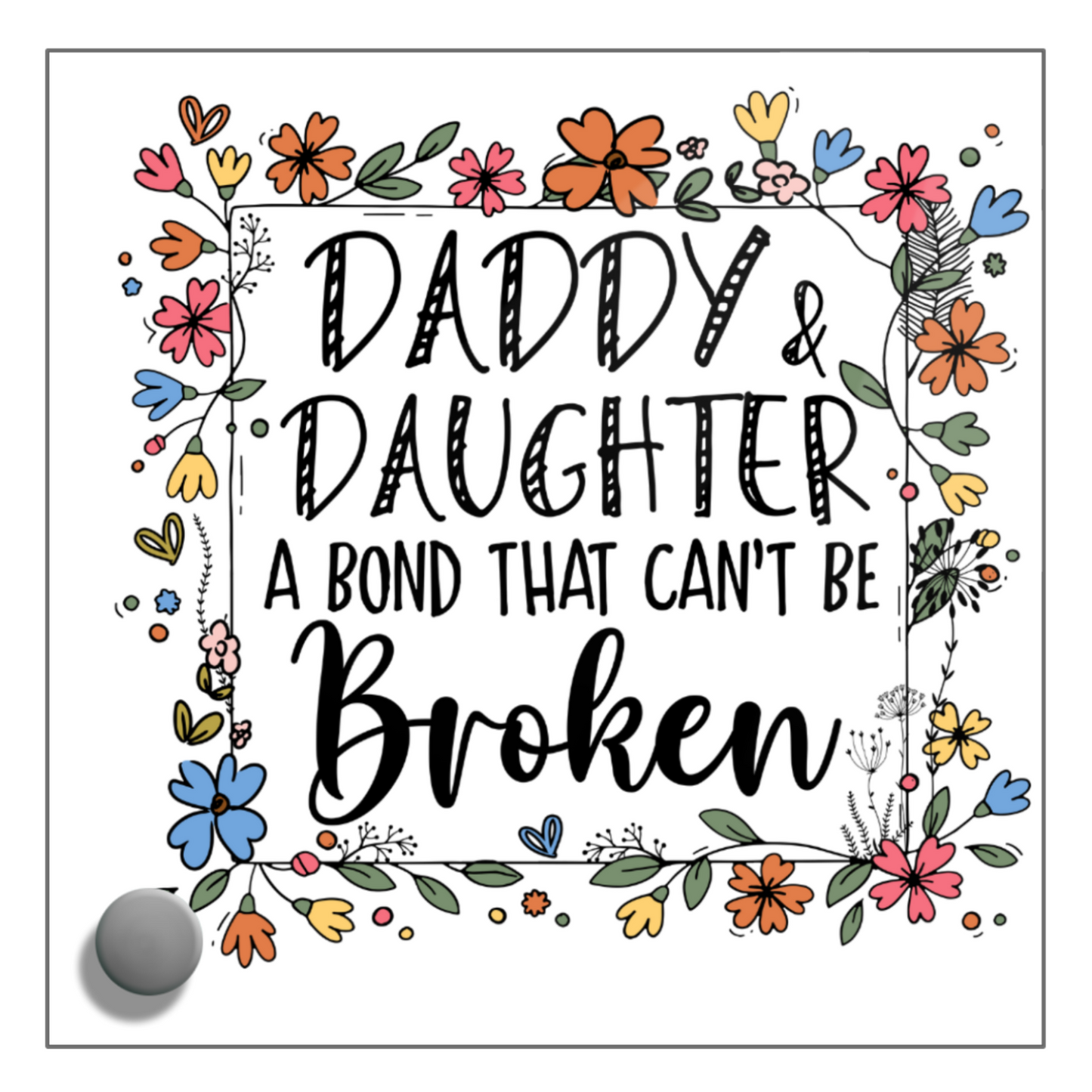 Daddy & Daughter: A Bond That Can't Be Broken" Watch and Lumenglass Message Set
