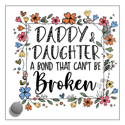 Daddy & Daughter: A Bond That Can't Be Broken" Watch and Lumenglass Message Set - Mardonyx